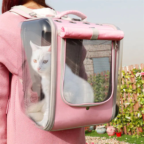 Breathable Cat Carrier Backpack for Travel and Outdoor